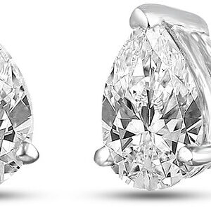 Solitaire Pear Earrings