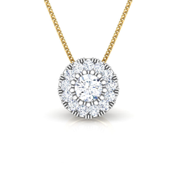 Halo Orb Solitaire Pendant