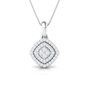 Three Layer Cushion Pendant