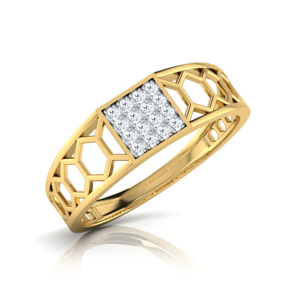 Honeycomb Ring for Men